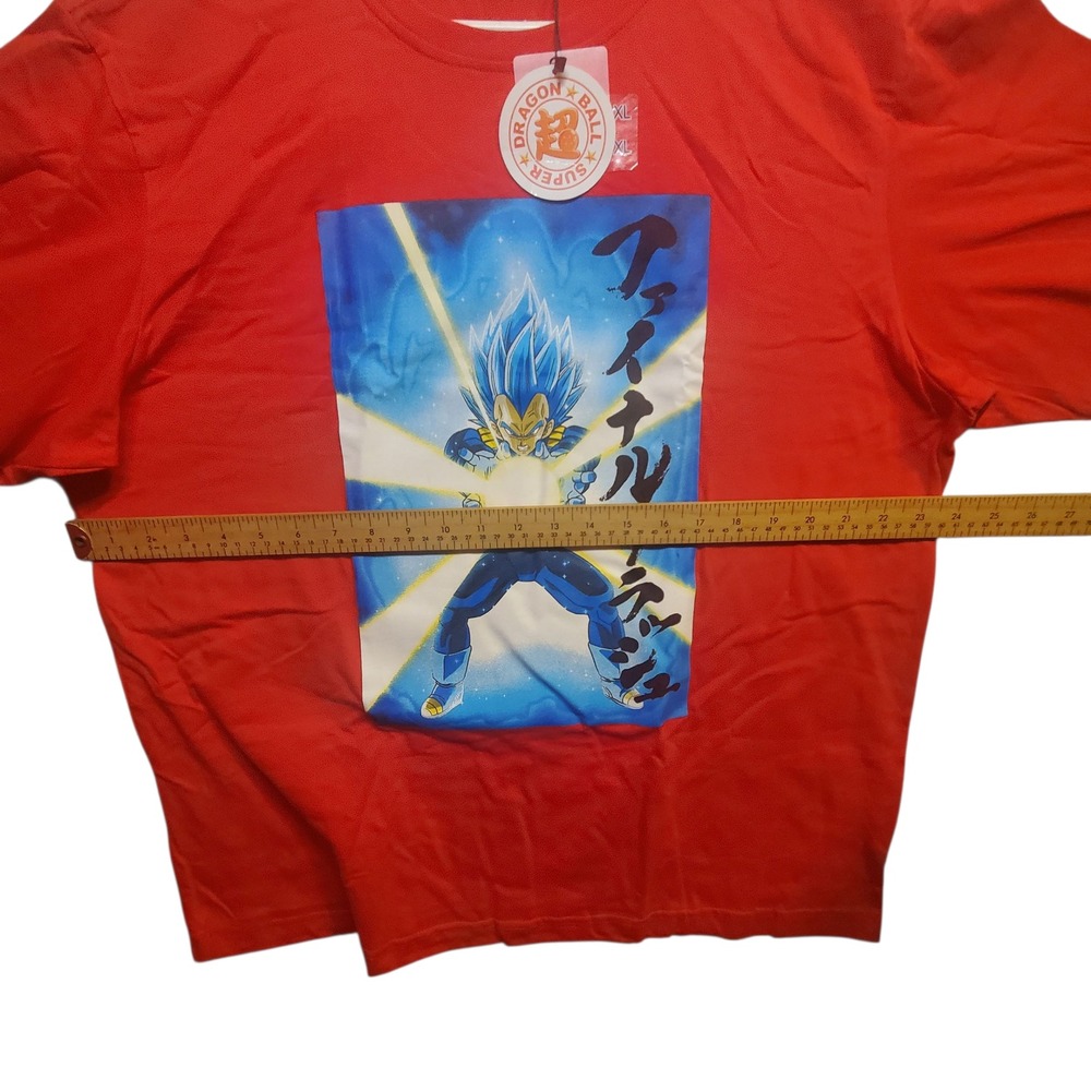Dragon Ball Z Super Vegeta Final Flash Red T Shirt Mens XL Anime Graphic Tee NWT - Picture 4 of 10